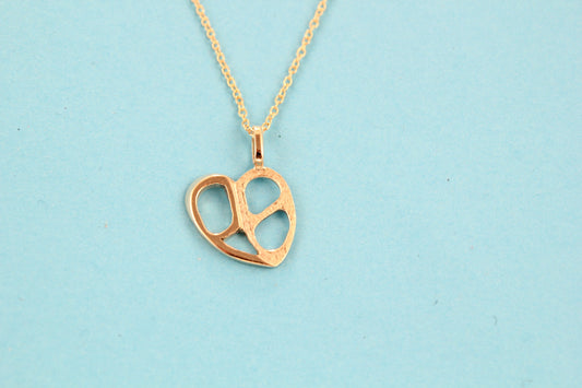 Item 27 " PB heart" pendant 14 Kt. yellow gold.   (Available in yellow, white , rose gold, platinum)